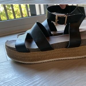 Black Platform Sandals